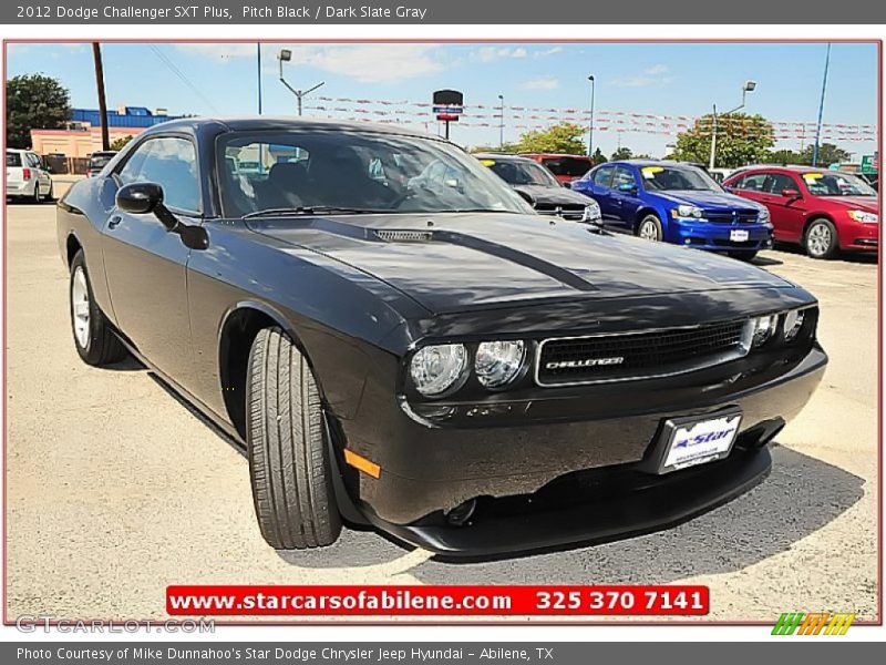 Pitch Black / Dark Slate Gray 2012 Dodge Challenger SXT Plus