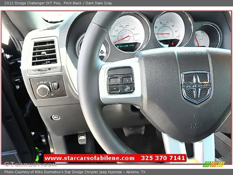 Pitch Black / Dark Slate Gray 2012 Dodge Challenger SXT Plus