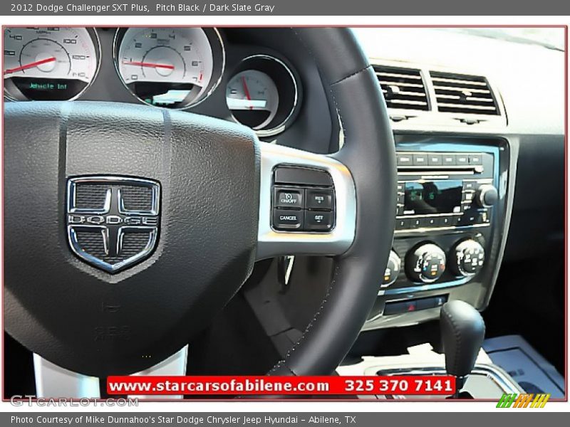 Pitch Black / Dark Slate Gray 2012 Dodge Challenger SXT Plus