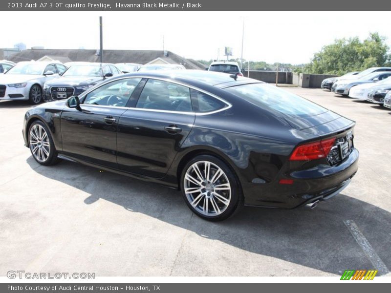 Havanna Black Metallic / Black 2013 Audi A7 3.0T quattro Prestige