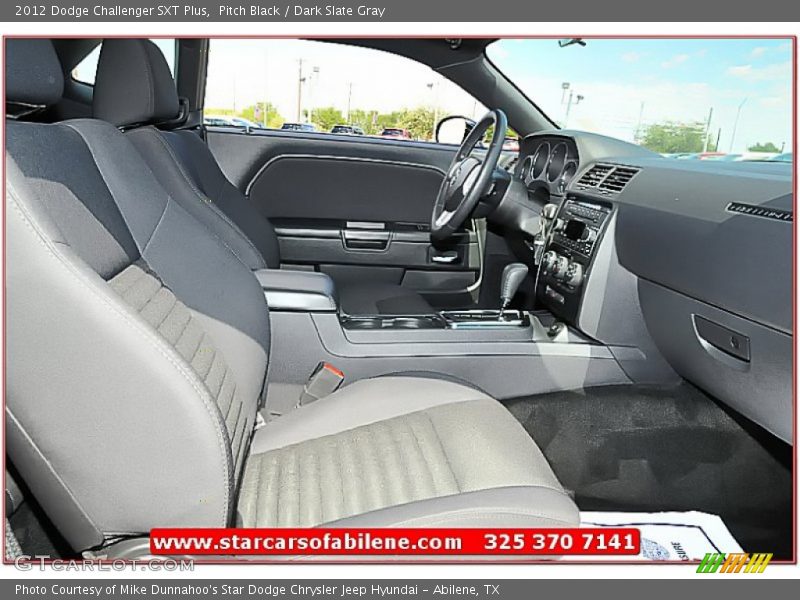Pitch Black / Dark Slate Gray 2012 Dodge Challenger SXT Plus