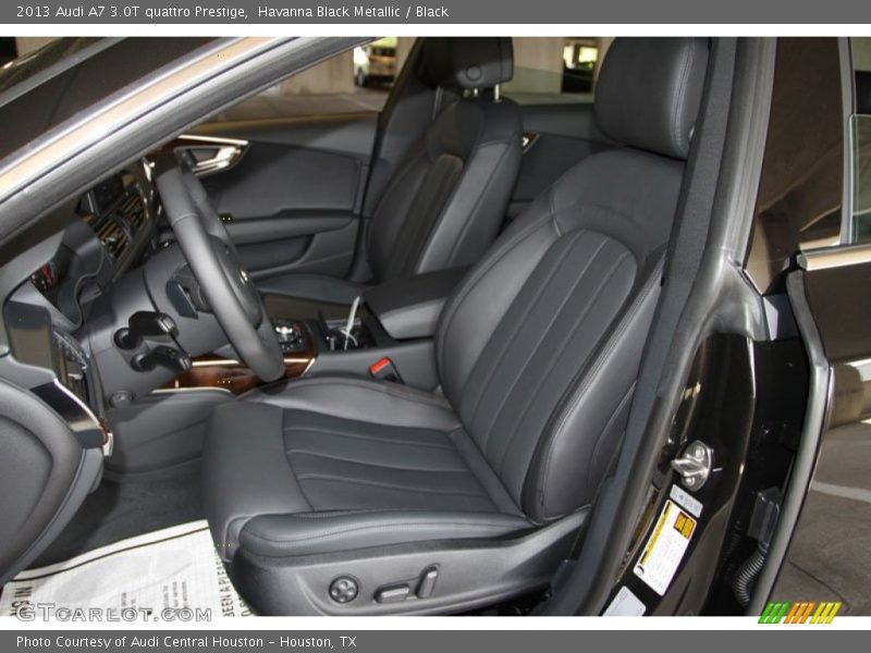 Front Seat of 2013 A7 3.0T quattro Prestige
