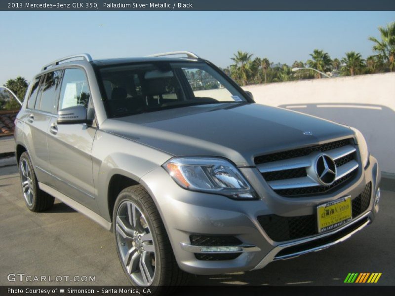 Palladium Silver Metallic / Black 2013 Mercedes-Benz GLK 350