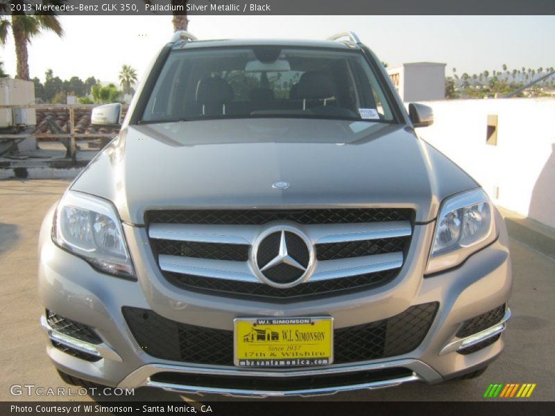 Palladium Silver Metallic / Black 2013 Mercedes-Benz GLK 350