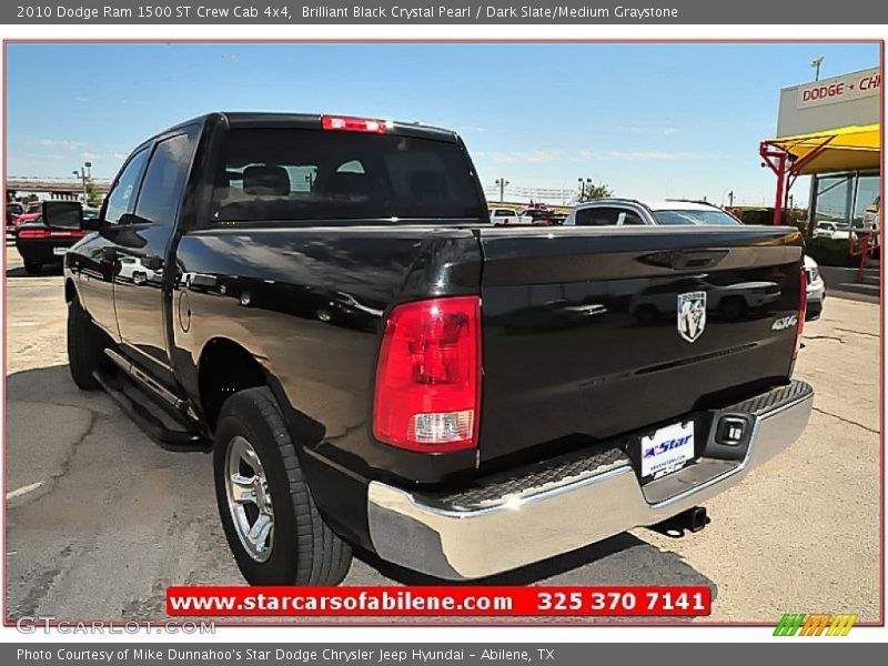 Brilliant Black Crystal Pearl / Dark Slate/Medium Graystone 2010 Dodge Ram 1500 ST Crew Cab 4x4
