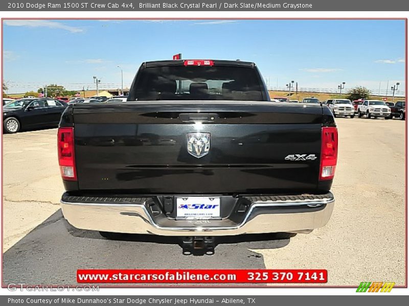 Brilliant Black Crystal Pearl / Dark Slate/Medium Graystone 2010 Dodge Ram 1500 ST Crew Cab 4x4