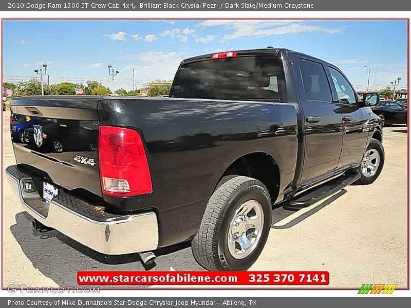 Brilliant Black Crystal Pearl / Dark Slate/Medium Graystone 2010 Dodge Ram 1500 ST Crew Cab 4x4