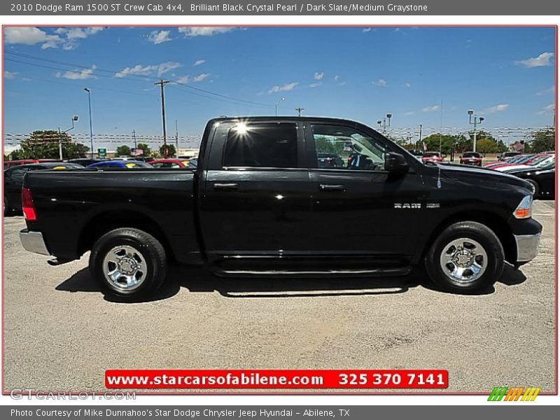 Brilliant Black Crystal Pearl / Dark Slate/Medium Graystone 2010 Dodge Ram 1500 ST Crew Cab 4x4