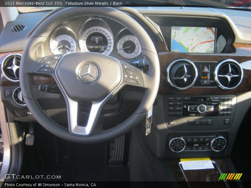 Palladium Silver Metallic / Black 2013 Mercedes-Benz GLK 350