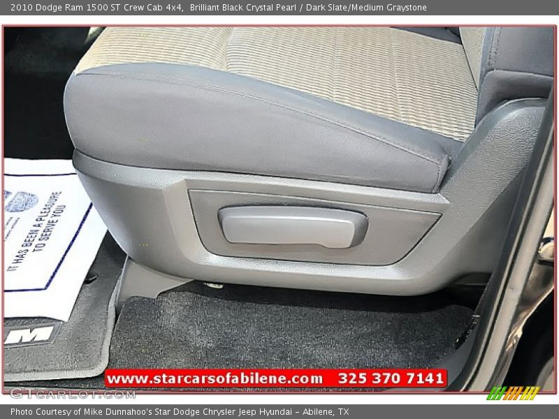 Brilliant Black Crystal Pearl / Dark Slate/Medium Graystone 2010 Dodge Ram 1500 ST Crew Cab 4x4