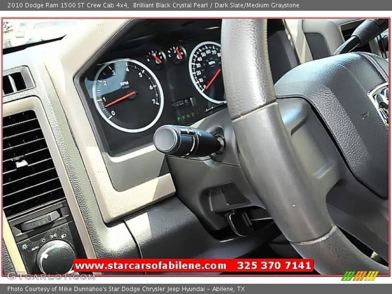 Brilliant Black Crystal Pearl / Dark Slate/Medium Graystone 2010 Dodge Ram 1500 ST Crew Cab 4x4