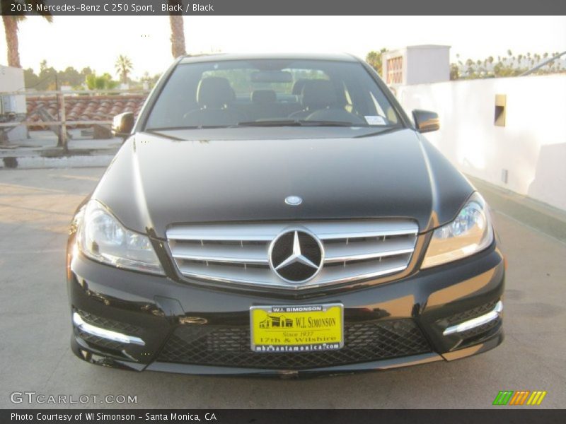 Black / Black 2013 Mercedes-Benz C 250 Sport