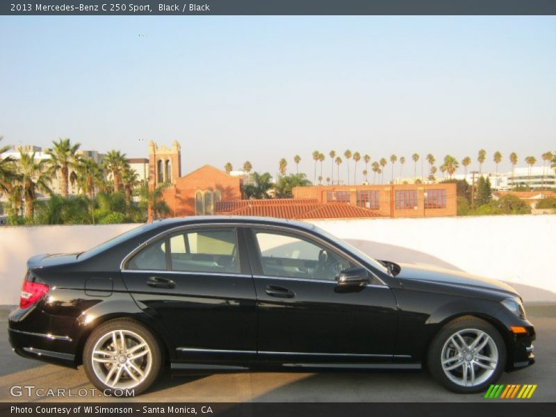 Black / Black 2013 Mercedes-Benz C 250 Sport