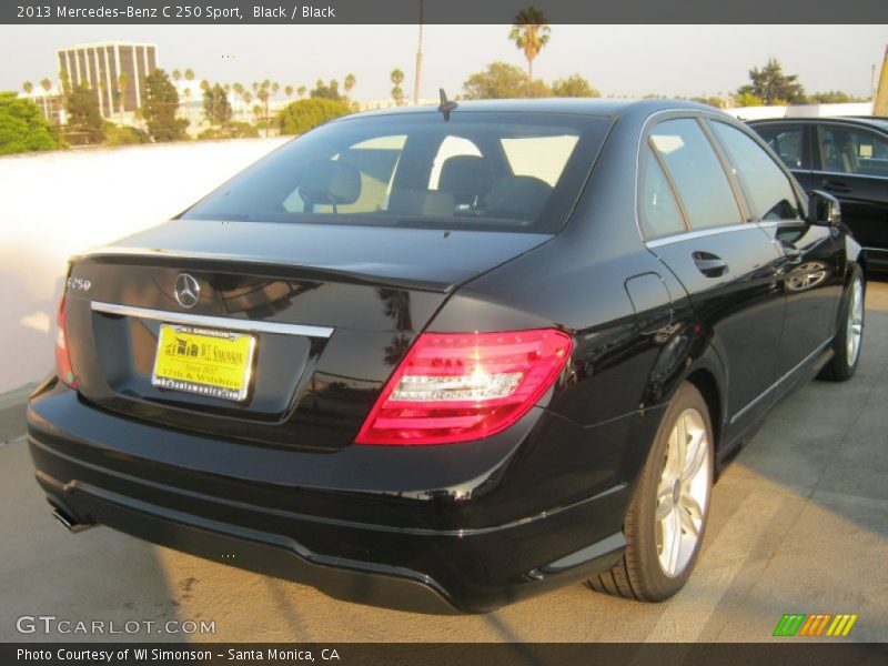 Black / Black 2013 Mercedes-Benz C 250 Sport