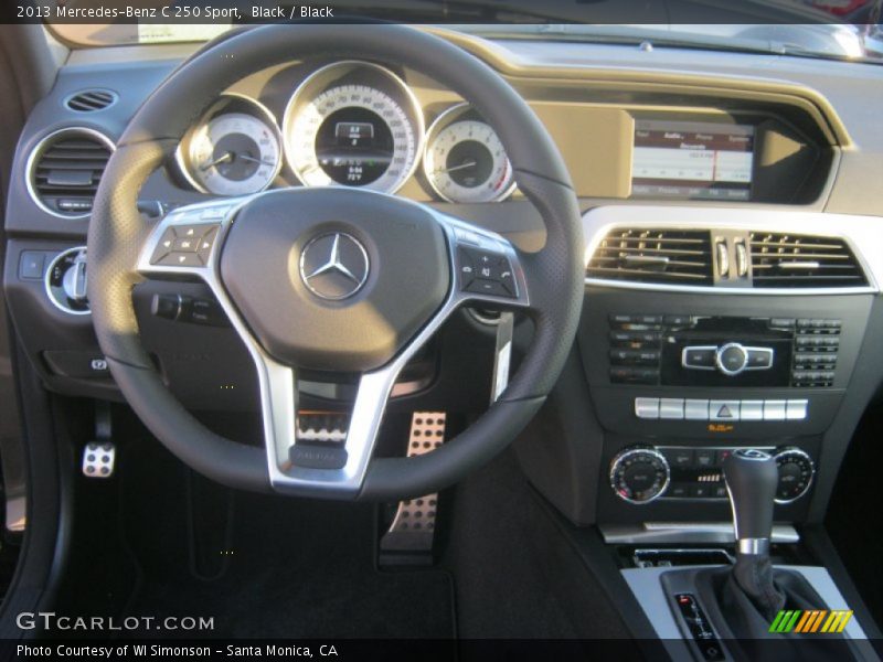 Black / Black 2013 Mercedes-Benz C 250 Sport