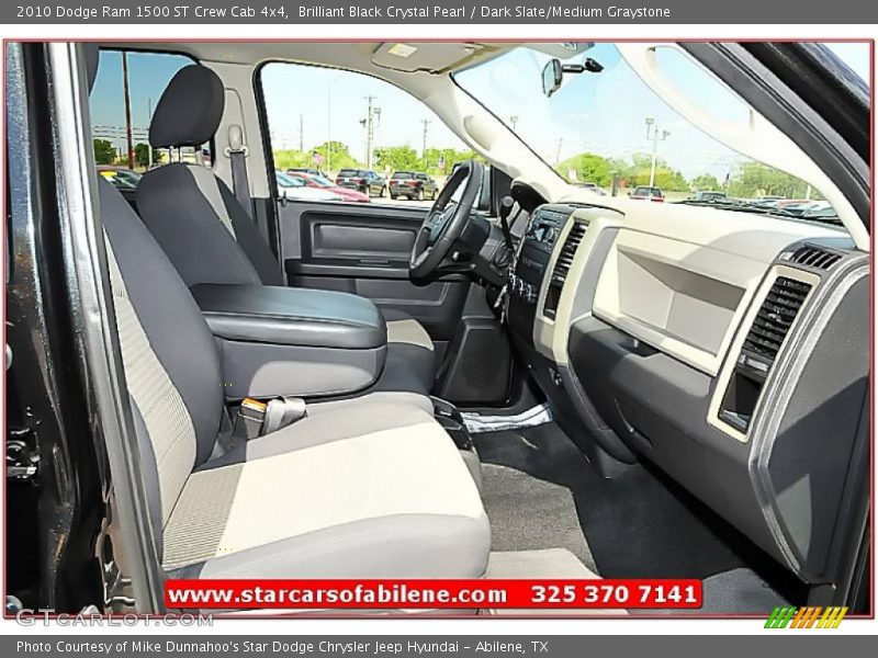 Brilliant Black Crystal Pearl / Dark Slate/Medium Graystone 2010 Dodge Ram 1500 ST Crew Cab 4x4
