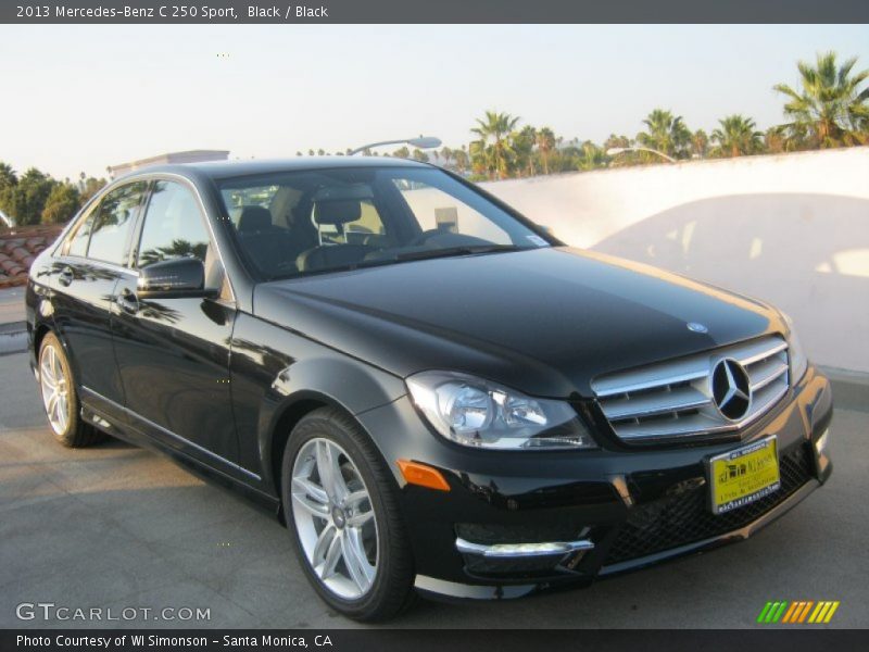 Black / Black 2013 Mercedes-Benz C 250 Sport