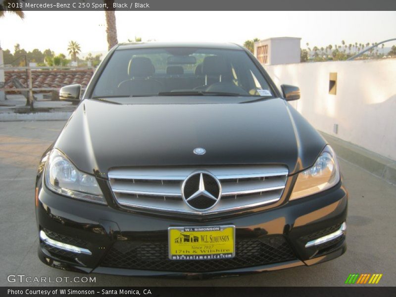 Black / Black 2013 Mercedes-Benz C 250 Sport