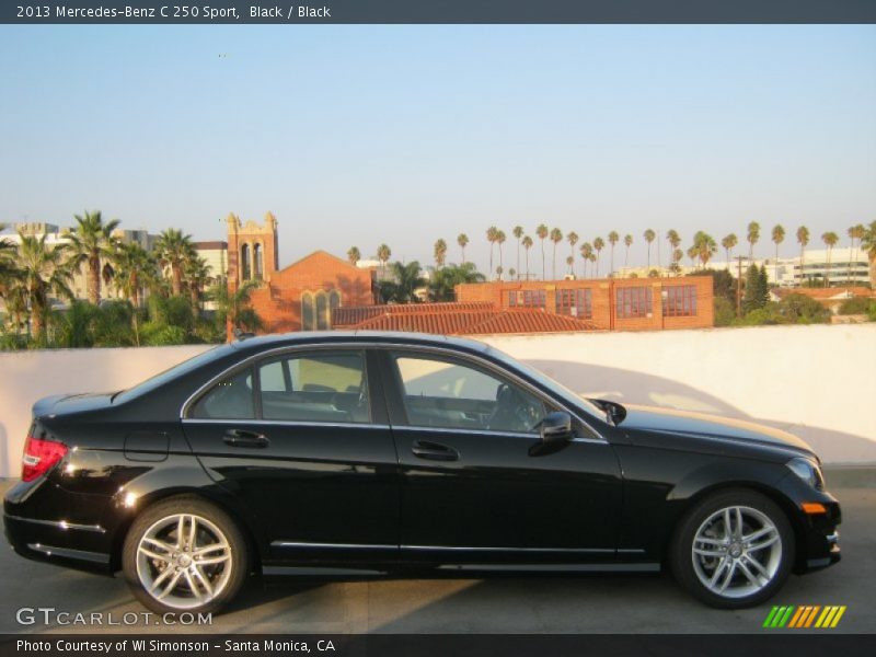 Black / Black 2013 Mercedes-Benz C 250 Sport