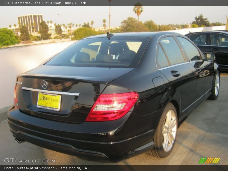 Black / Black 2013 Mercedes-Benz C 250 Sport