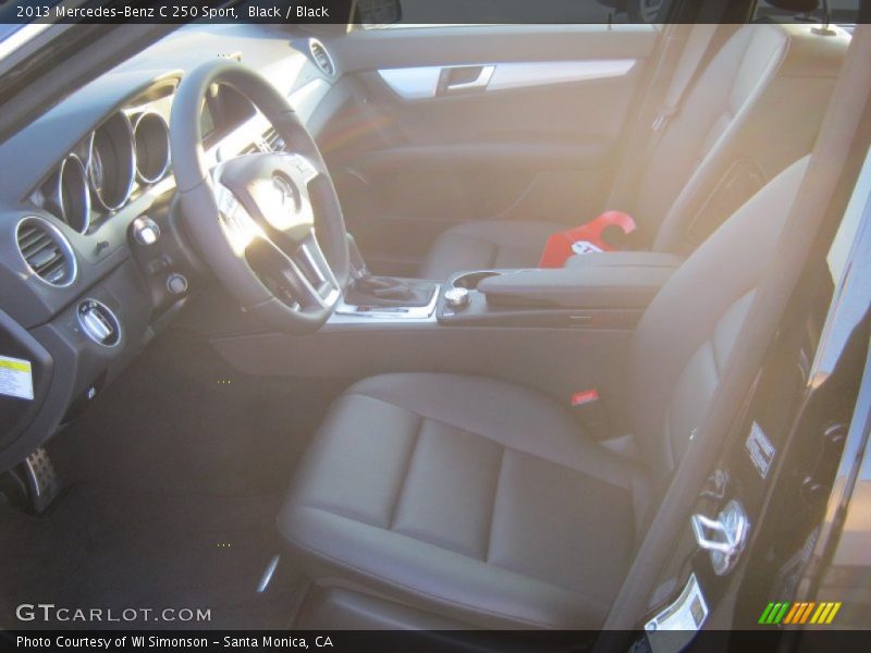 Black / Black 2013 Mercedes-Benz C 250 Sport