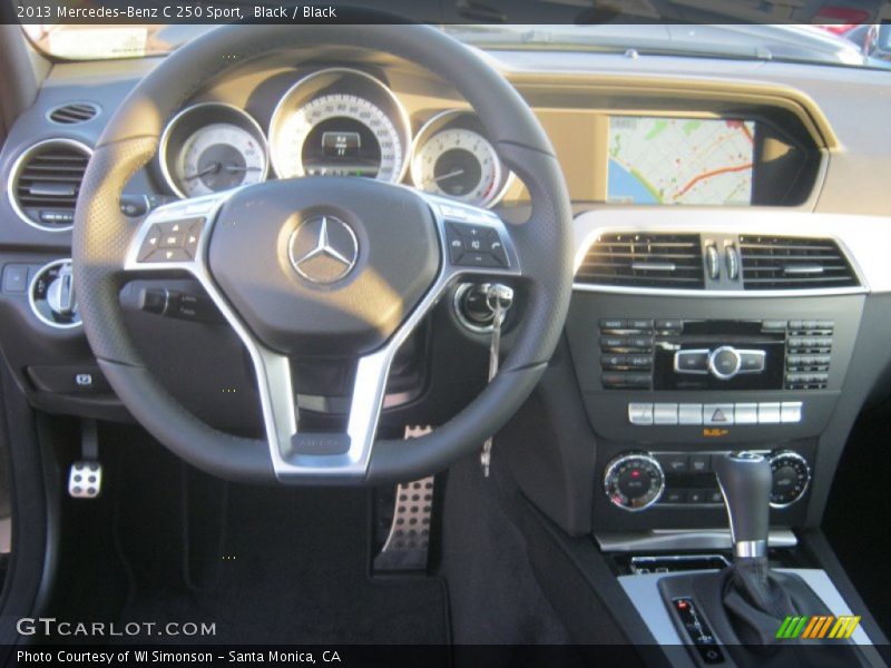 Black / Black 2013 Mercedes-Benz C 250 Sport