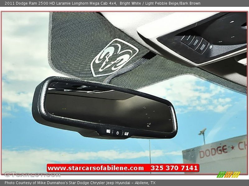 Bright White / Light Pebble Beige/Bark Brown 2011 Dodge Ram 2500 HD Laramie Longhorn Mega Cab 4x4