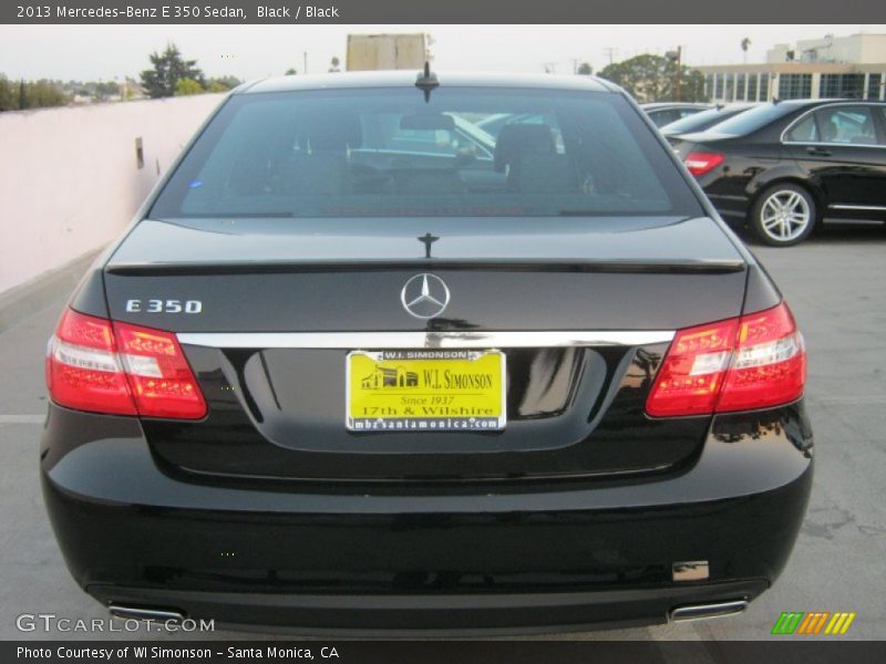 Black / Black 2013 Mercedes-Benz E 350 Sedan