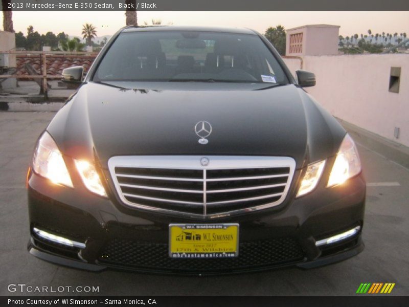 Black / Black 2013 Mercedes-Benz E 350 Sedan