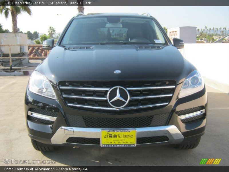 Black / Black 2013 Mercedes-Benz ML 350 4Matic