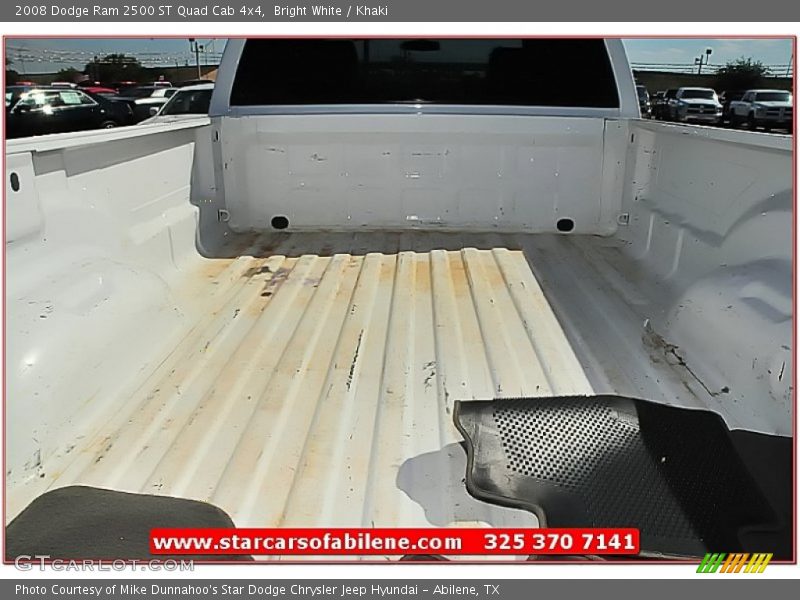 Bright White / Khaki 2008 Dodge Ram 2500 ST Quad Cab 4x4