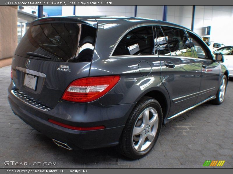 Steel Grey Metallic / Black 2011 Mercedes-Benz R 350 4Matic