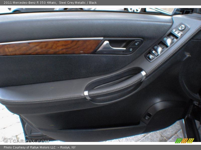 Steel Grey Metallic / Black 2011 Mercedes-Benz R 350 4Matic