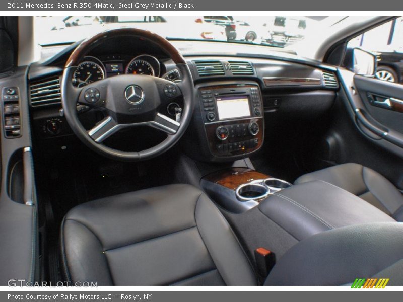 Steel Grey Metallic / Black 2011 Mercedes-Benz R 350 4Matic