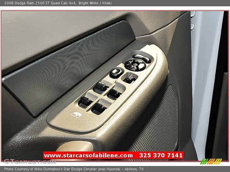 Bright White / Khaki 2008 Dodge Ram 2500 ST Quad Cab 4x4