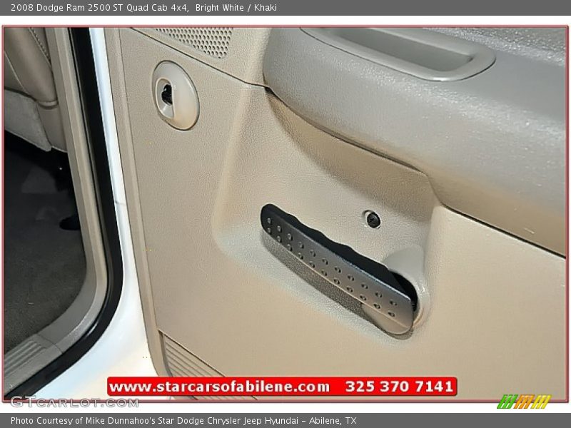 Bright White / Khaki 2008 Dodge Ram 2500 ST Quad Cab 4x4
