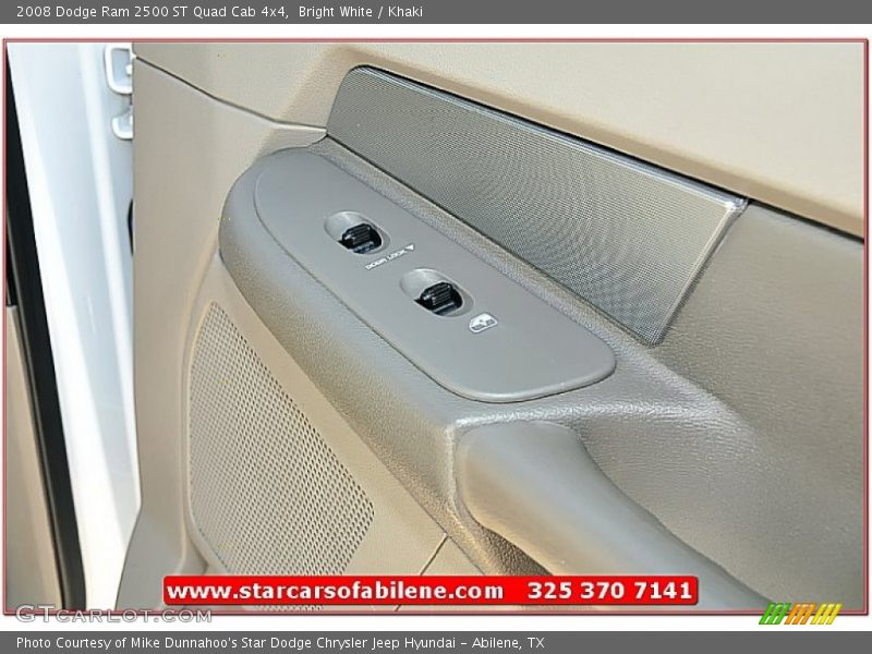 Bright White / Khaki 2008 Dodge Ram 2500 ST Quad Cab 4x4