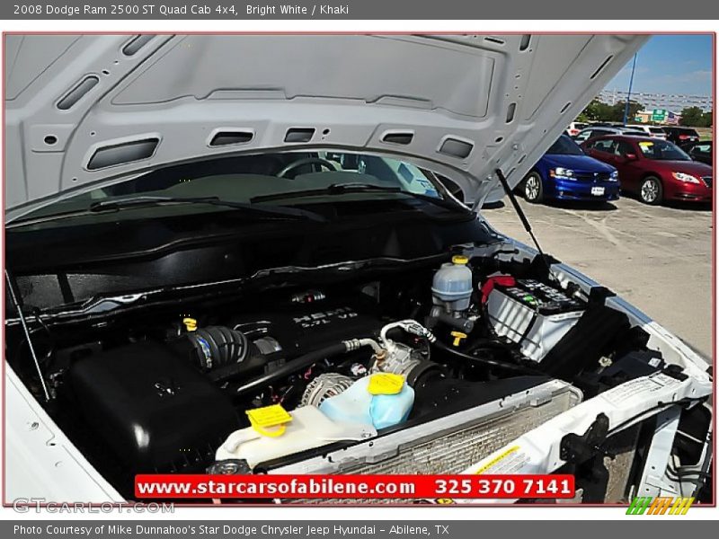 Bright White / Khaki 2008 Dodge Ram 2500 ST Quad Cab 4x4