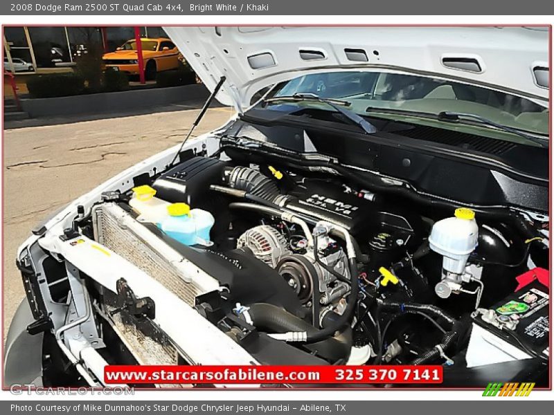 Bright White / Khaki 2008 Dodge Ram 2500 ST Quad Cab 4x4