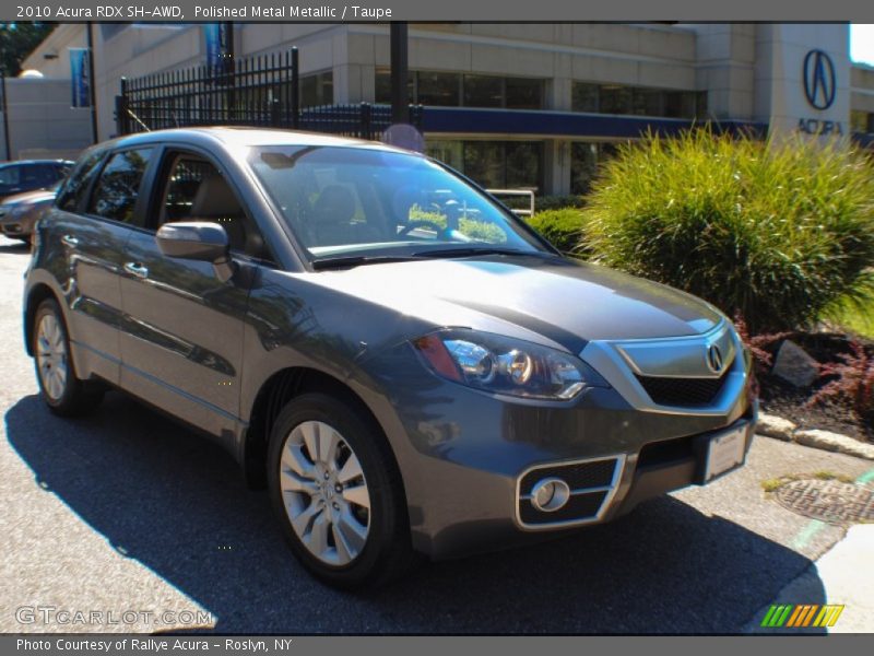 Polished Metal Metallic / Taupe 2010 Acura RDX SH-AWD