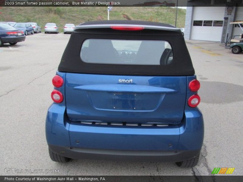 Blue Metallic / Design Black 2009 Smart fortwo passion cabriolet