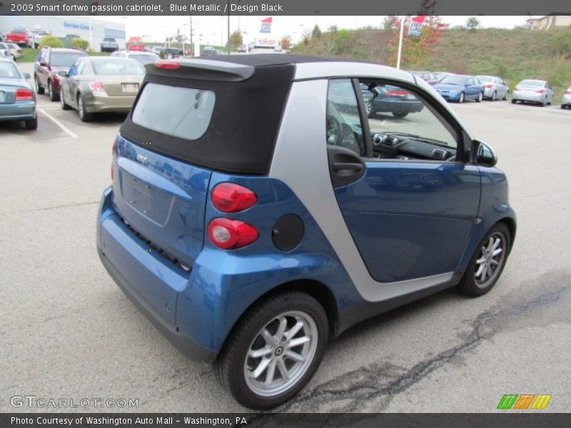 Blue Metallic / Design Black 2009 Smart fortwo passion cabriolet