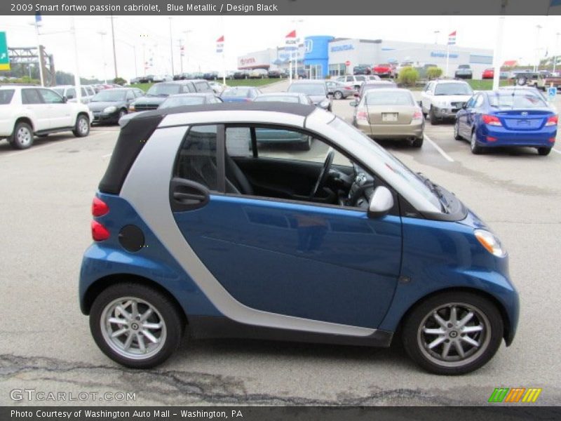 Blue Metallic / Design Black 2009 Smart fortwo passion cabriolet