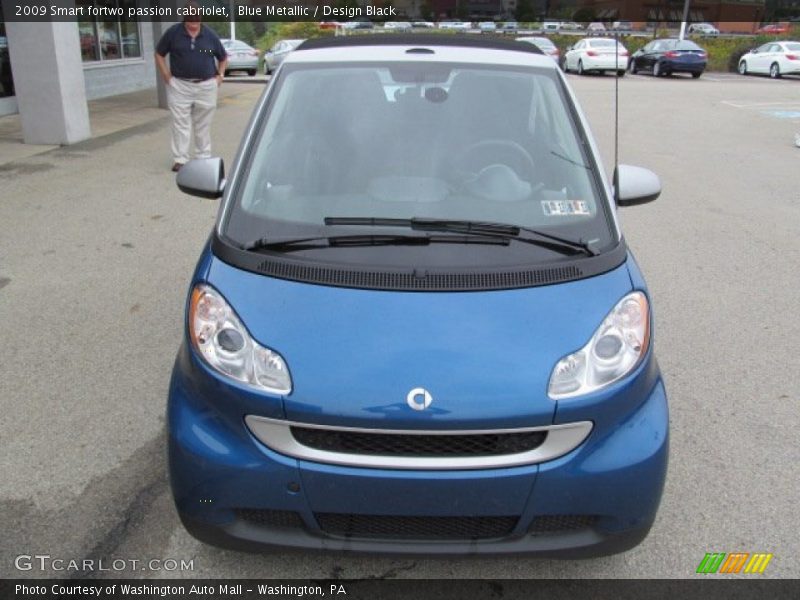 Blue Metallic / Design Black 2009 Smart fortwo passion cabriolet