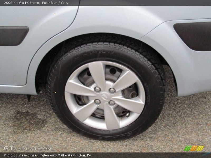 Polar Blue / Gray 2008 Kia Rio LX Sedan