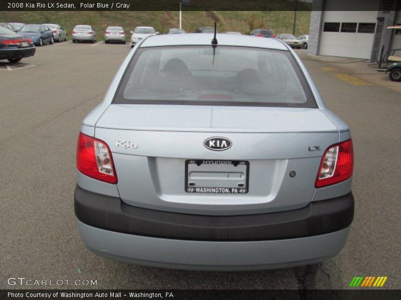Polar Blue / Gray 2008 Kia Rio LX Sedan