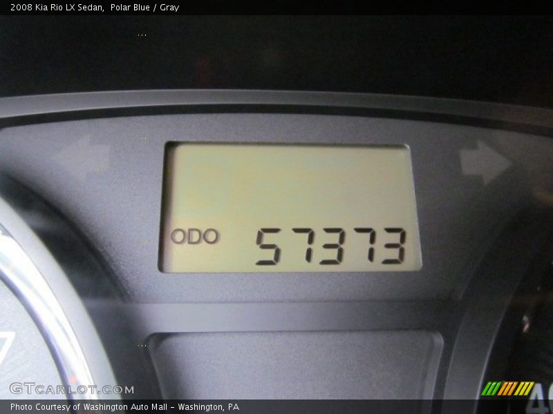 Polar Blue / Gray 2008 Kia Rio LX Sedan