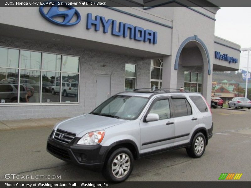 Satin Silver Metallic / Black 2005 Honda CR-V EX 4WD