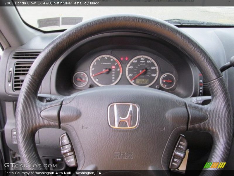 Satin Silver Metallic / Black 2005 Honda CR-V EX 4WD