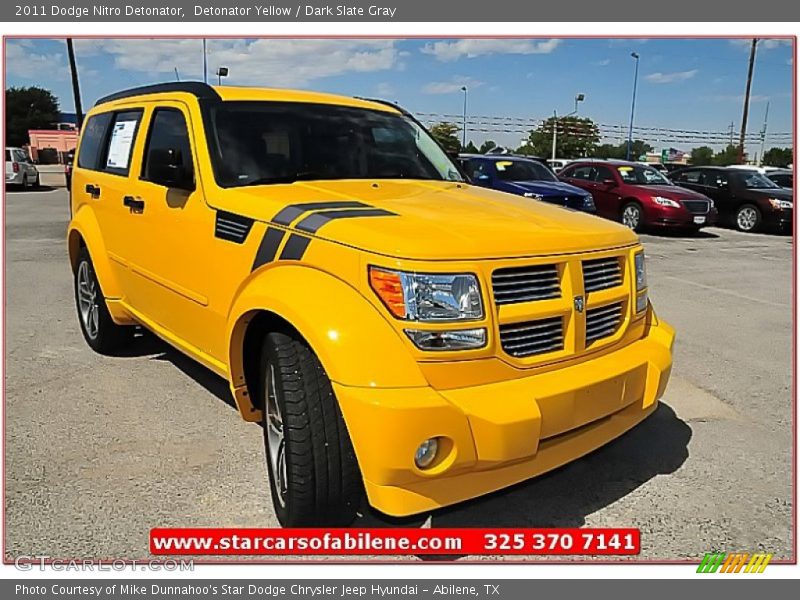 Detonator Yellow / Dark Slate Gray 2011 Dodge Nitro Detonator